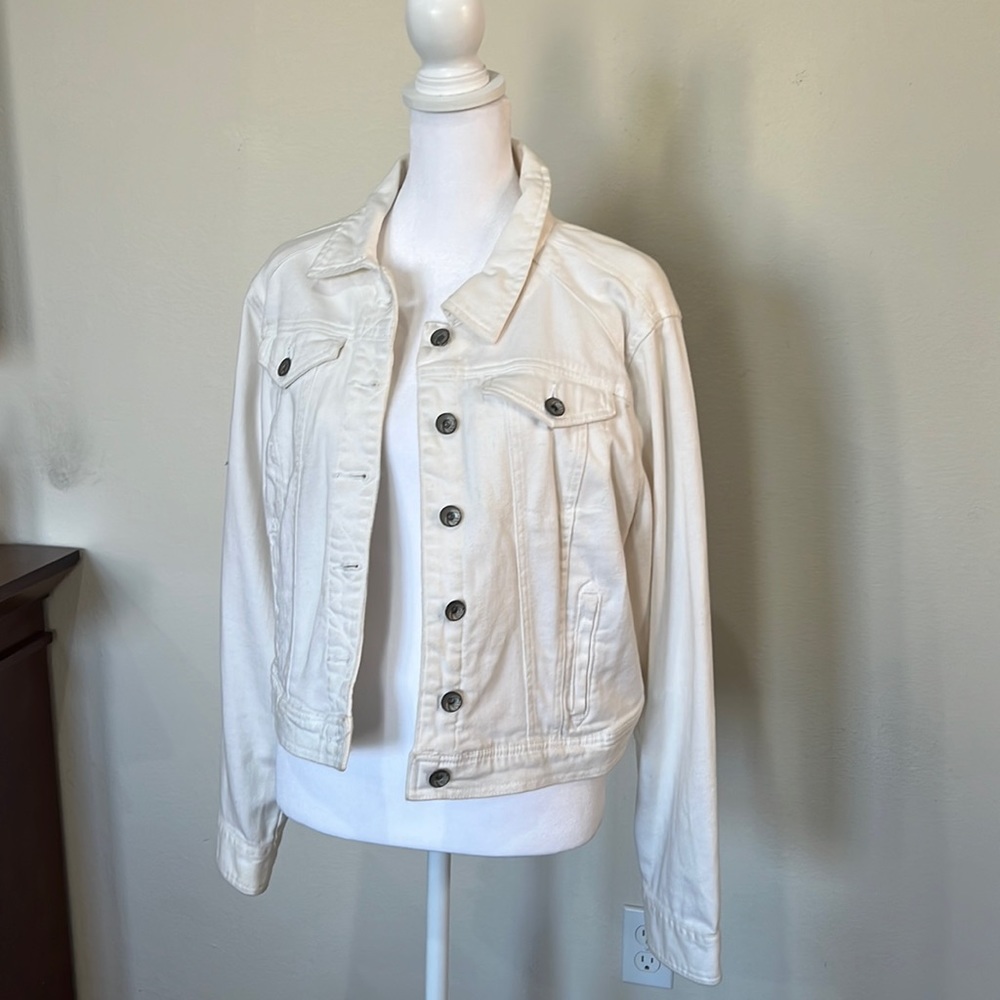 Used White Denim Jacket